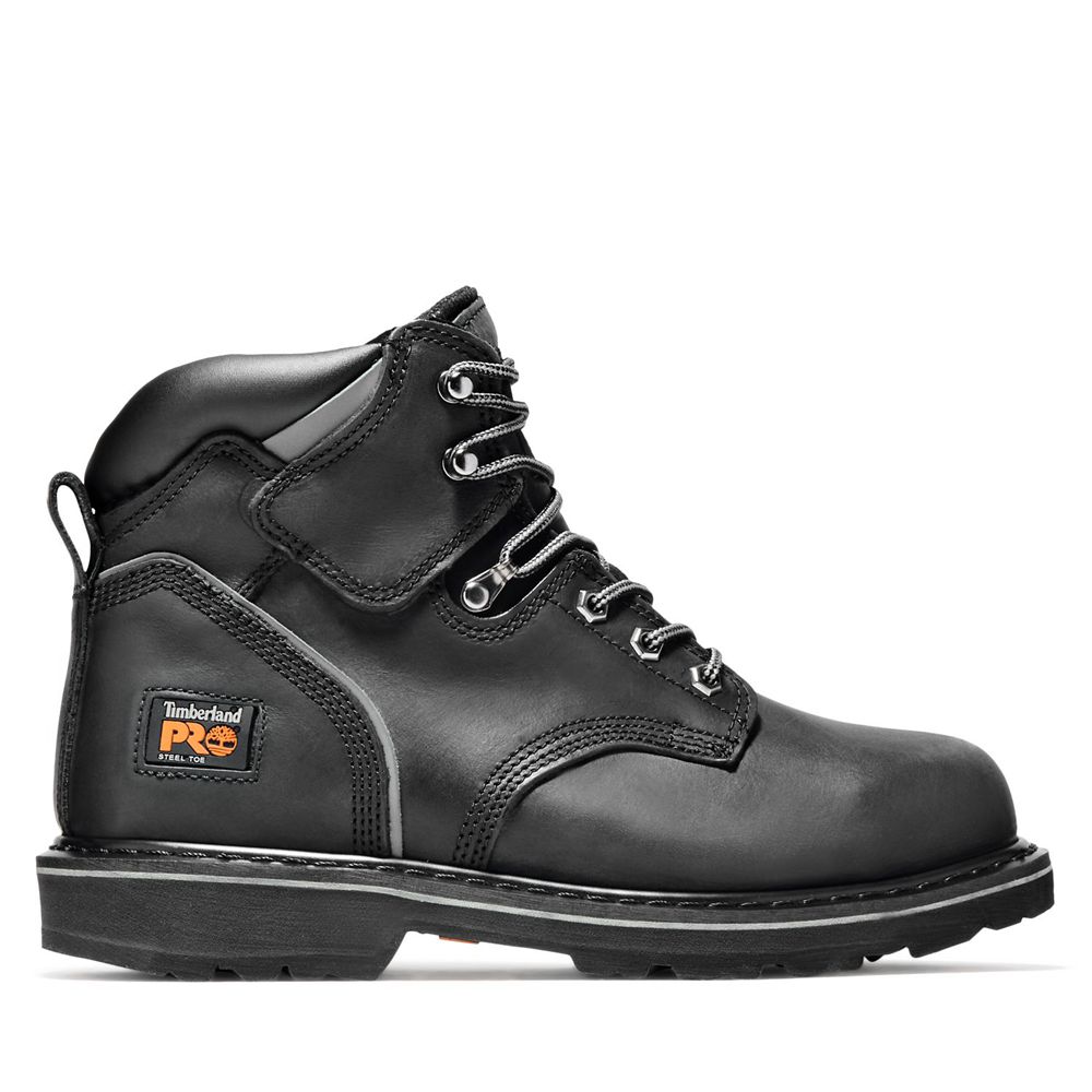 Botas de Trabajo Timberland Hombre Pro® Pit Boss 6\" Steel Toe Negras - Chile XOM-512803